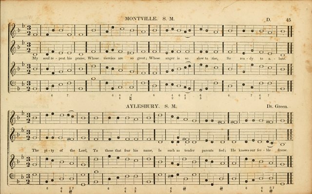 American Psalmody: a collection of sacred music, comprising a great variety of psalm, and hymn tunes, set-pieces, anthems and chants, arranged with a figured bass for the organ...(3rd ed.) page 42