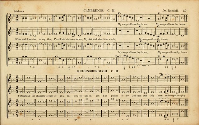 American Psalmody: a collection of sacred music, comprising a great variety of psalm, and hymn tunes, set-pieces, anthems and chants, arranged with a figured bass for the organ...(3rd ed.) page 56