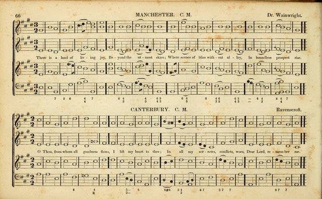 American Psalmody: a collection of sacred music, comprising a great variety of psalm, and hymn tunes, set-pieces, anthems and chants, arranged with a figured bass for the organ...(3rd ed.) page 63