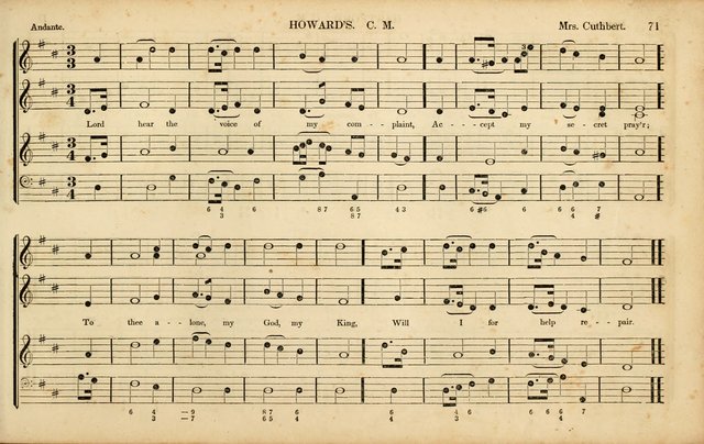 American Psalmody: a collection of sacred music, comprising a great variety of psalm, and hymn tunes, set-pieces, anthems and chants, arranged with a figured bass for the organ...(3rd ed.) page 68