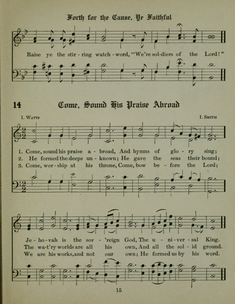 The Assembly Praise Book: Hymns and Tunes for General Use with responsive readings from the psalms page 15