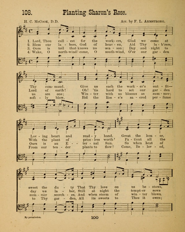 Augsburg Songs for Sunday Schools and other services page 100