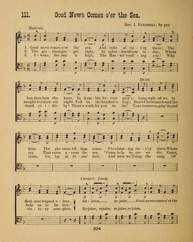 Augsburg Songs for Sunday Schools and other services page 104