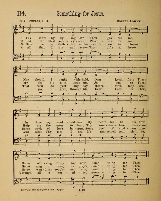 Augsburg Songs for Sunday Schools and other services page 106