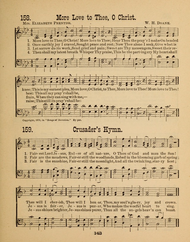 Augsburg Songs for Sunday Schools and other services page 143