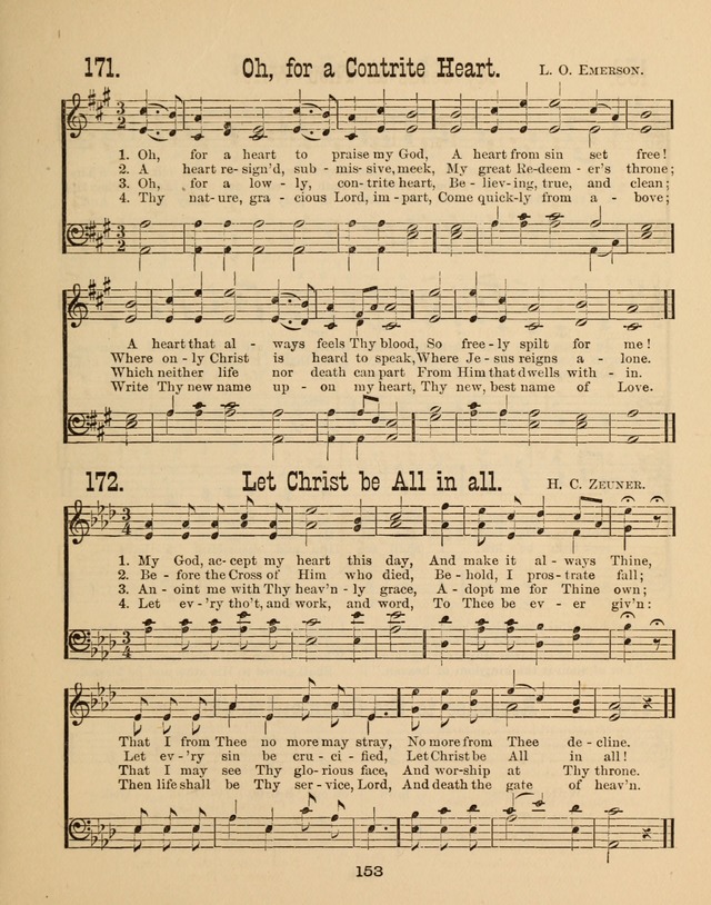 Augsburg Songs for Sunday Schools and other services page 153