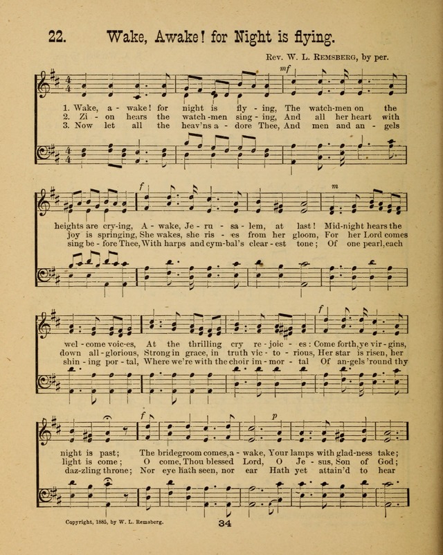 Augsburg Songs for Sunday Schools and other services page 34