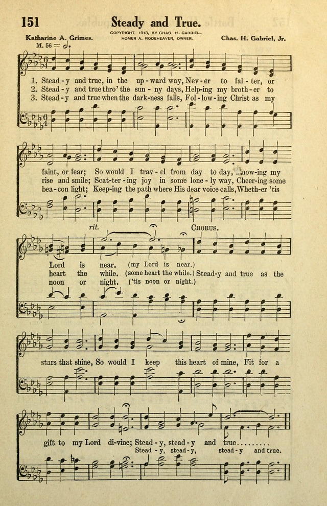 Awakening Songs for the Church, Sunday School and Evangelistic Services page 151