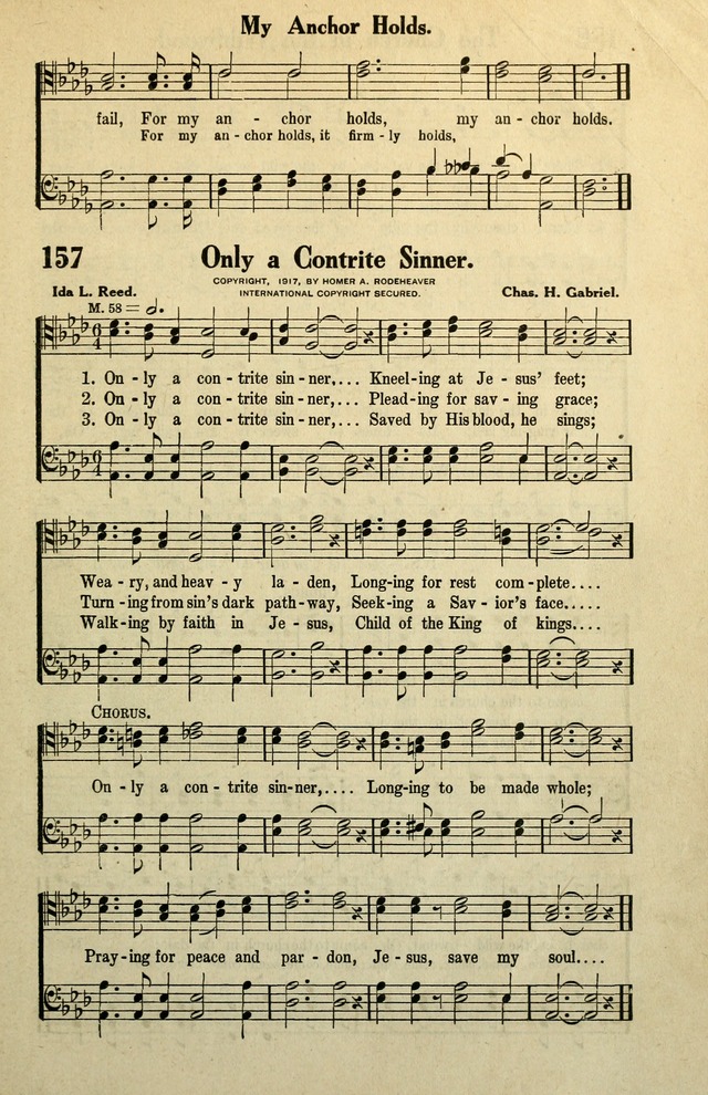 Awakening Songs for the Church, Sunday School and Evangelistic Services page 157