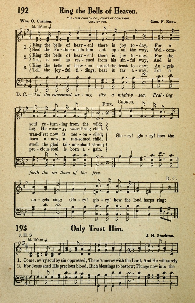 Awakening Songs for the Church, Sunday School and Evangelistic Services page 198