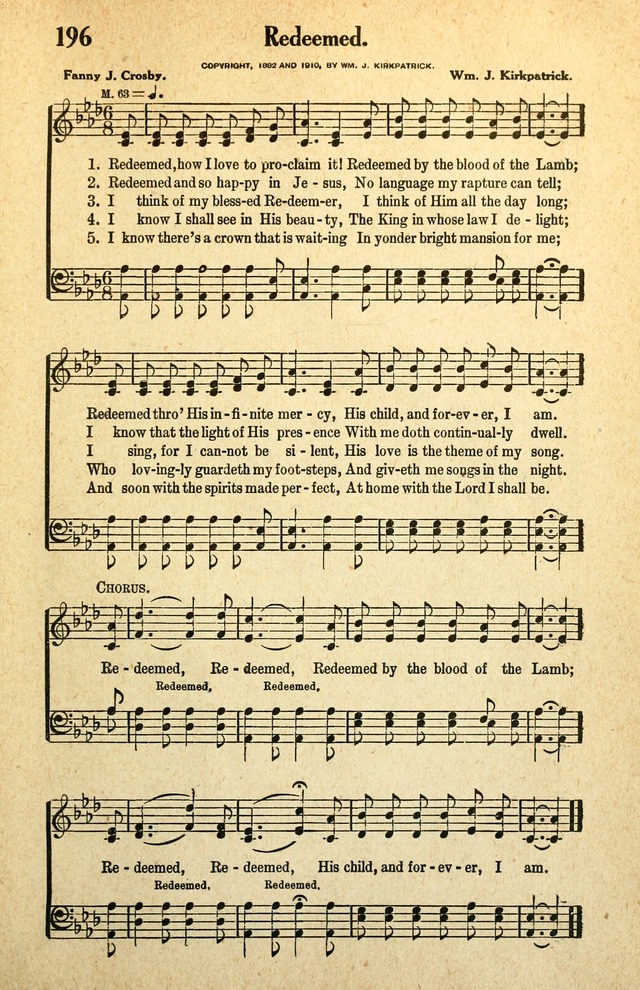 Awakening Songs for the Church, Sunday School and Evangelistic Services page 201