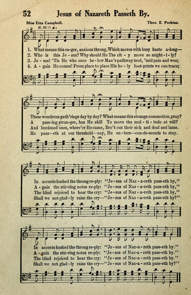 Awakening Songs for the Church, Sunday School and Evangelistic Services page 52