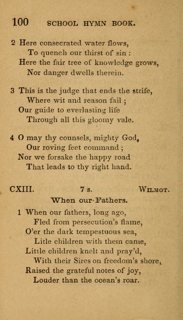 The American School Hymn Book page 100