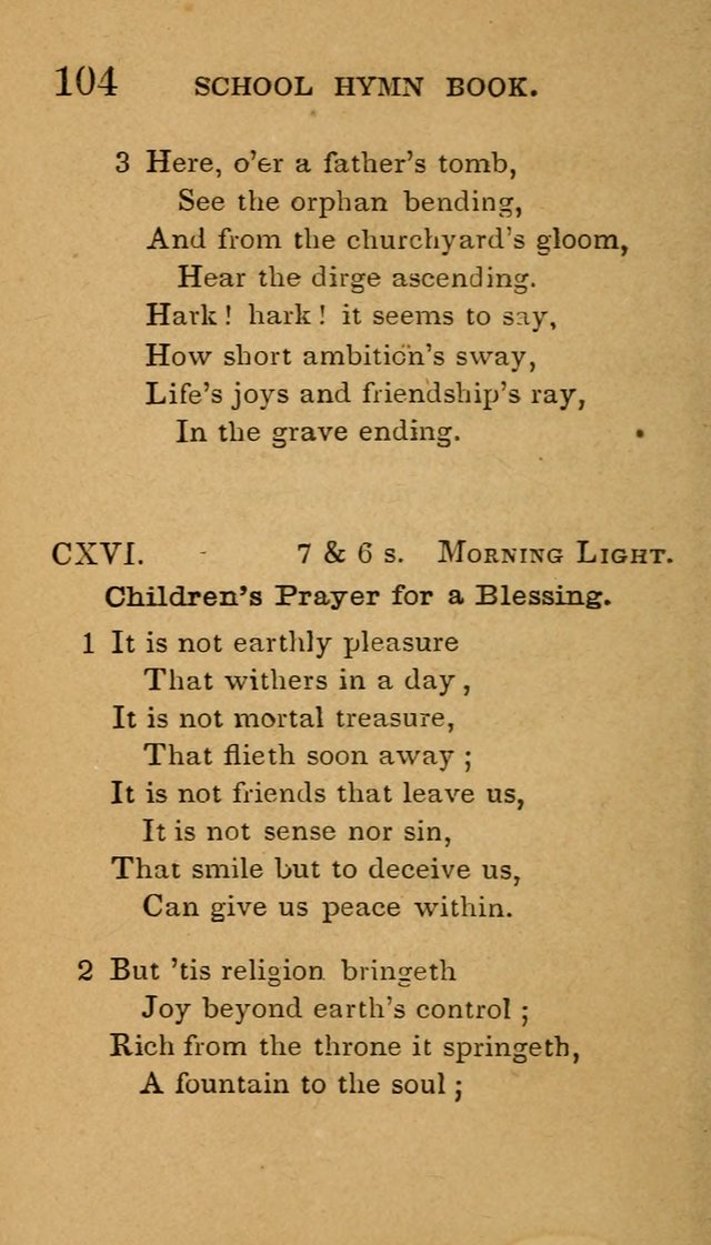 The American School Hymn Book page 104