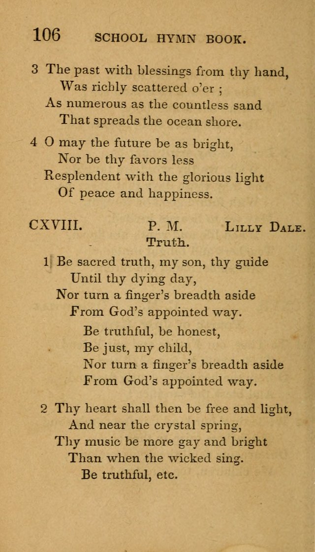 The American School Hymn Book page 106