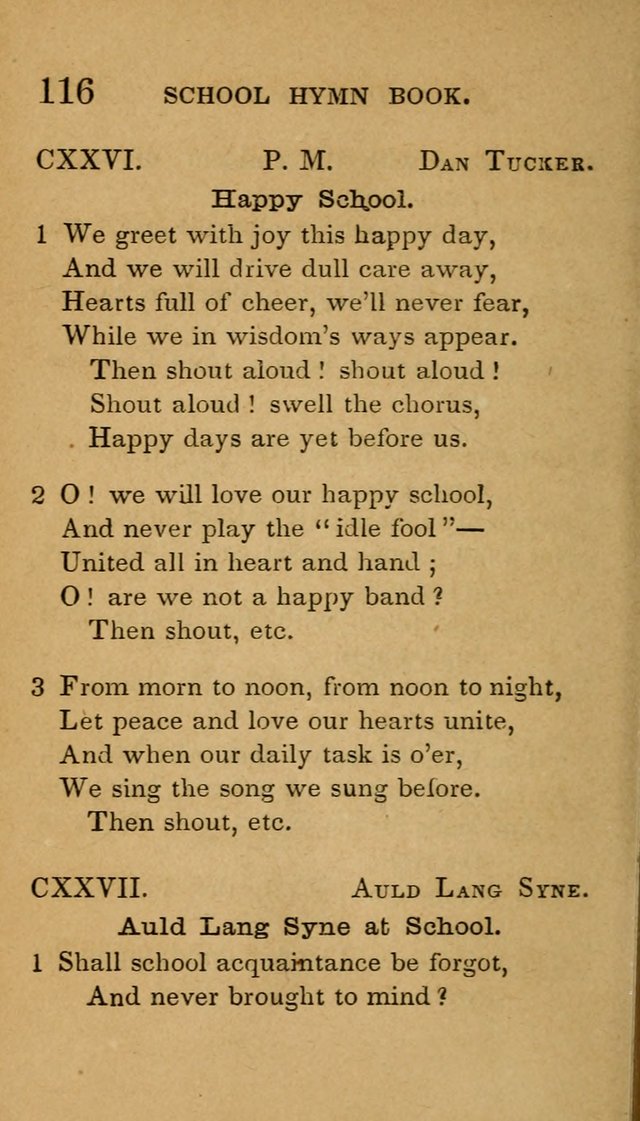 The American School Hymn Book page 116