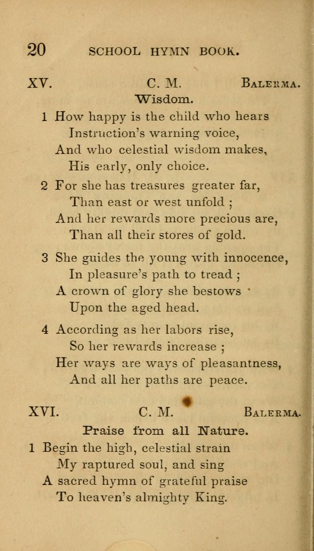 The American School Hymn Book page 20