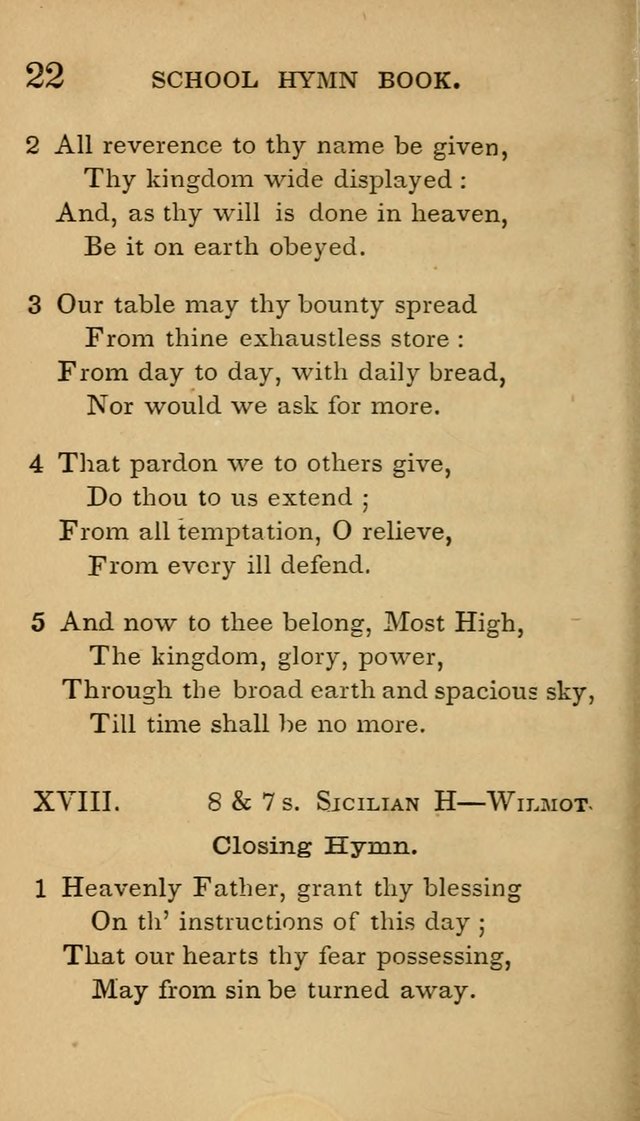 The American School Hymn Book page 22