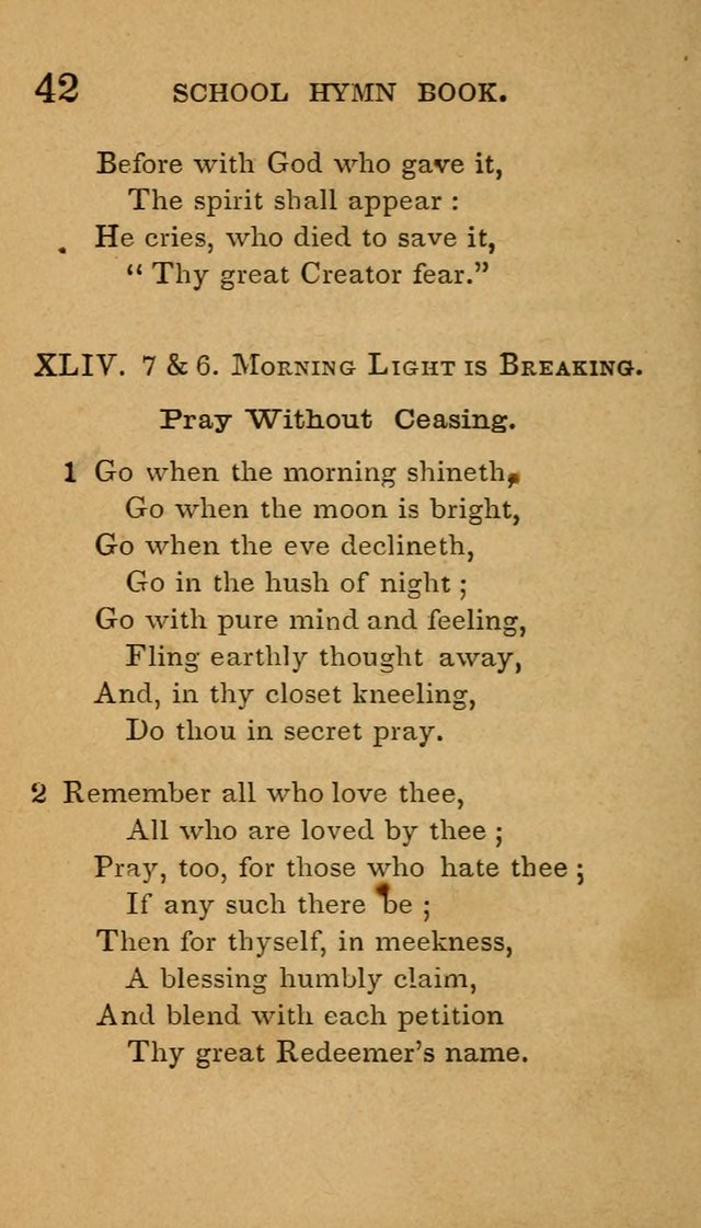 The American School Hymn Book page 42