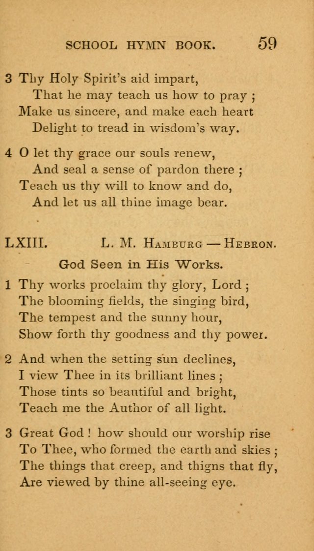 The American School Hymn Book page 59