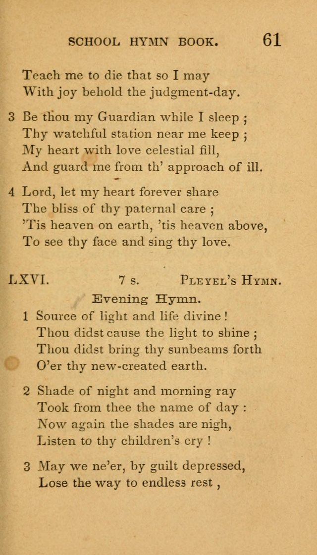 The American School Hymn Book page 61