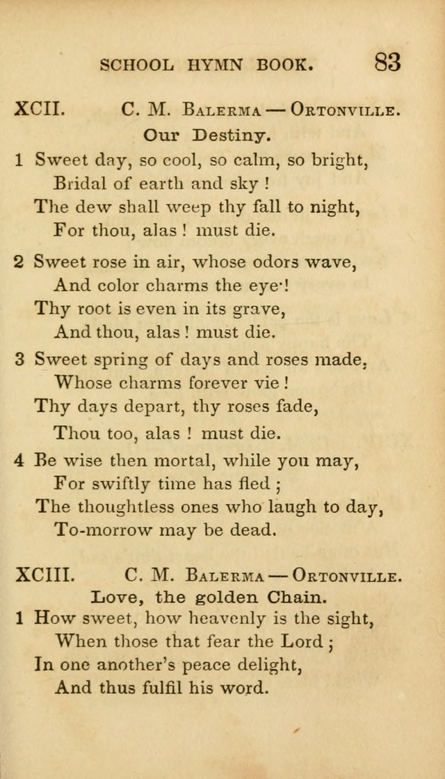 The American School Hymn Book page 83