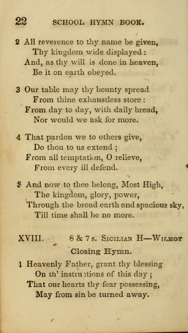 The American School Hymn Book. (New ed.) page 22