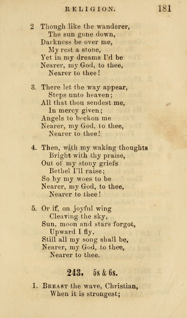 American Sunday School Hymn Book. New ed. page 182