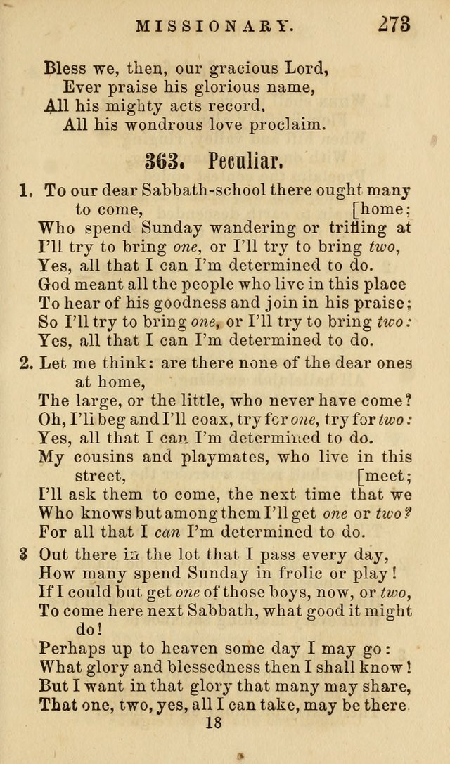 American Sunday School Hymn Book. New ed. page 274