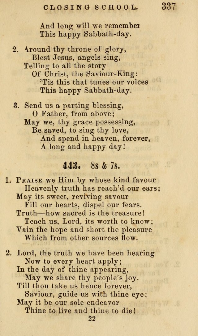 American Sunday School Hymn Book. New ed. page 338