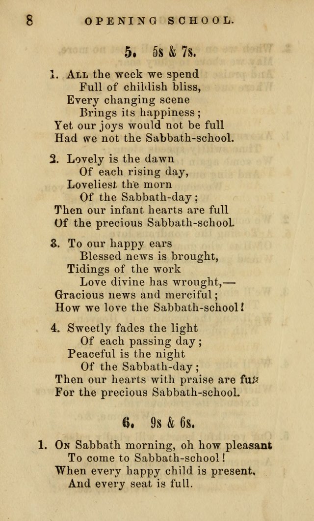 American Sunday School Hymn Book. New ed. page 9