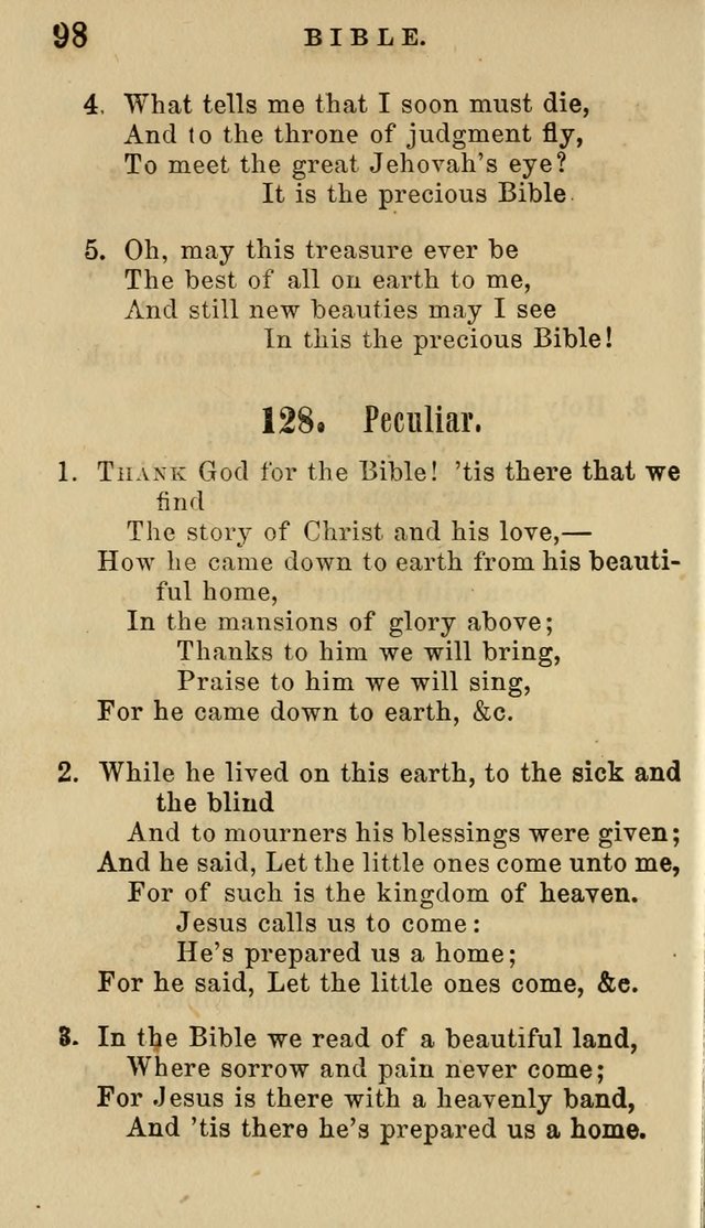 American Sunday School Hymn Book. New ed. page 99