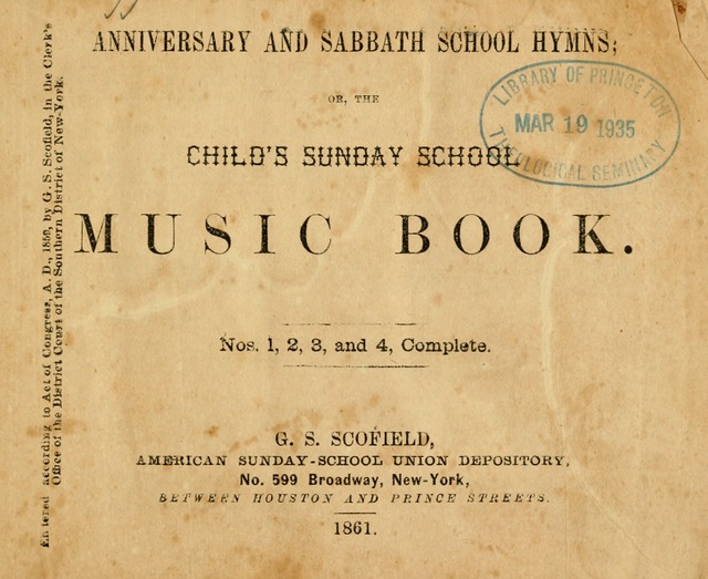 Anniversary and Sabbath School Hymns: or, the child