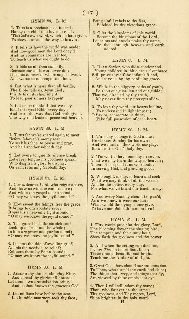 American Sunday School Psalmody; or, hymns and music, for the use of Sunday-schools and teacher