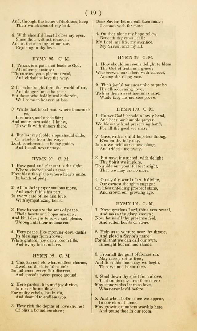 American Sunday School Psalmody; or, hymns and music, for the use of Sunday-schools and teacher