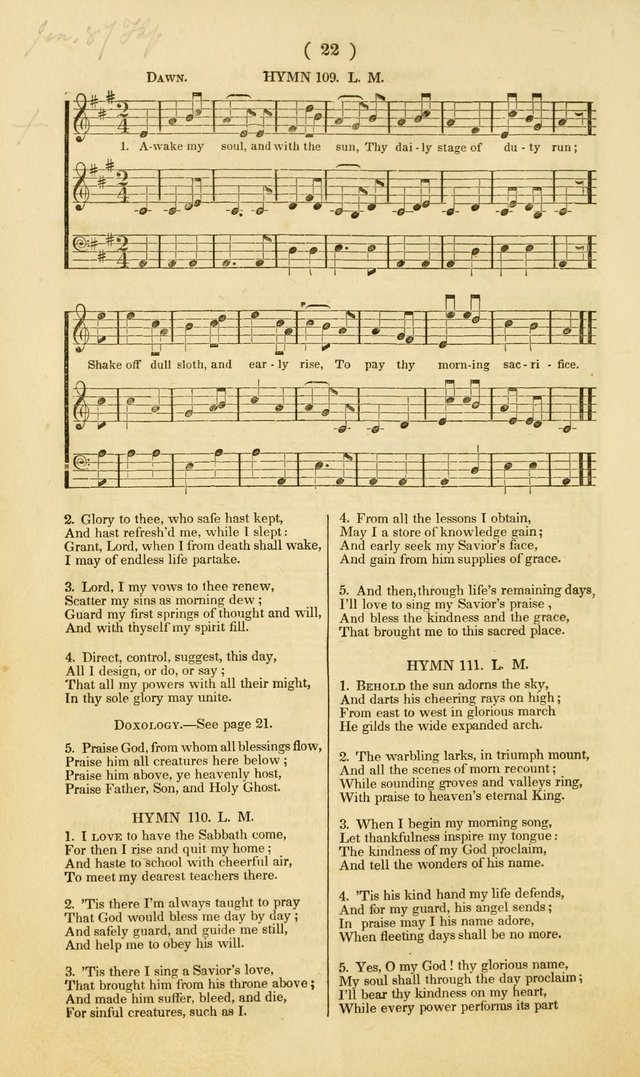 American Sunday School Psalmody; or, hymns and music, for the use of Sunday-schools and teacher