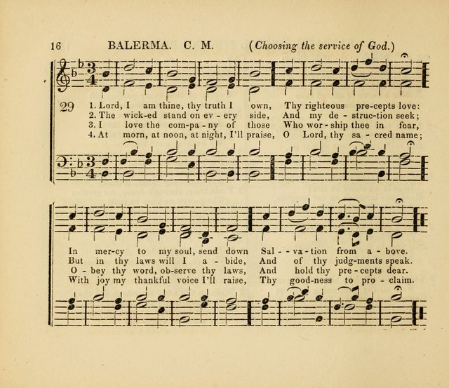 The American Sabbath School Singing Book: containing hymns, tunes, scriptural selections and chants, for Sabbath schools page 16