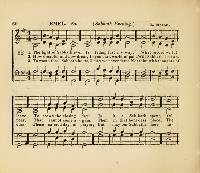 The American Sabbath School Singing Book: containing hymns, tunes, scriptural selections and chants, for Sabbath schools page 60