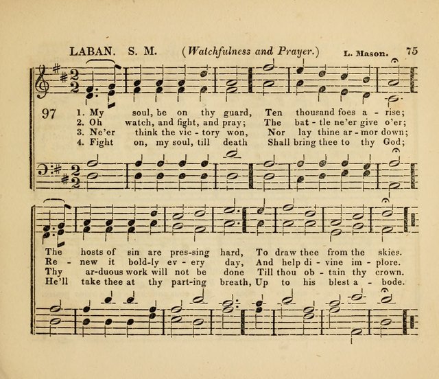 The American Sabbath School Singing Book: containing hymns, tunes, scriptural selections and chants, for Sabbath schools page 75