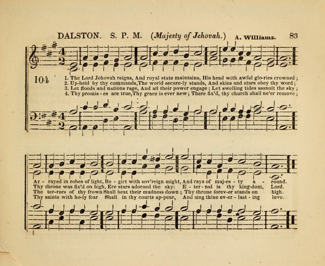 The American Sabbath School Singing Book: containing hymns, tunes, scriptural selections and chants, for Sabbath schools page 83