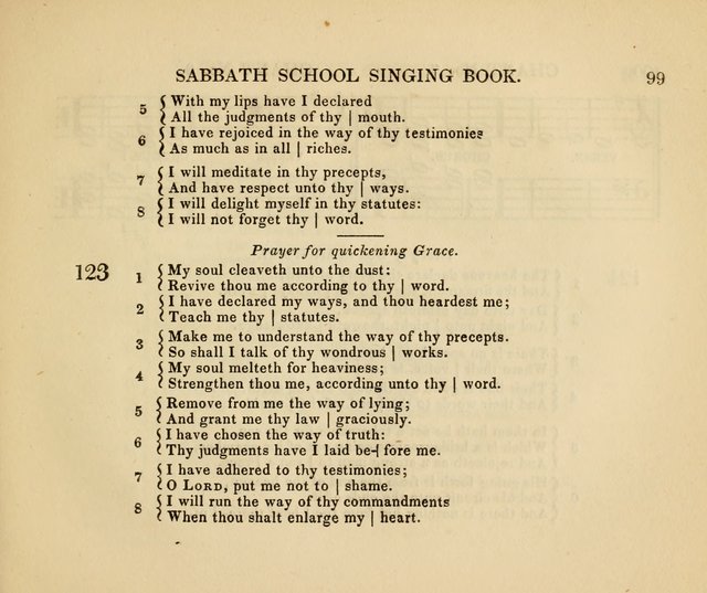 The American Sabbath School Singing Book: containing hymns, tunes, scriptural selections and chants, for Sabbath schools page 99