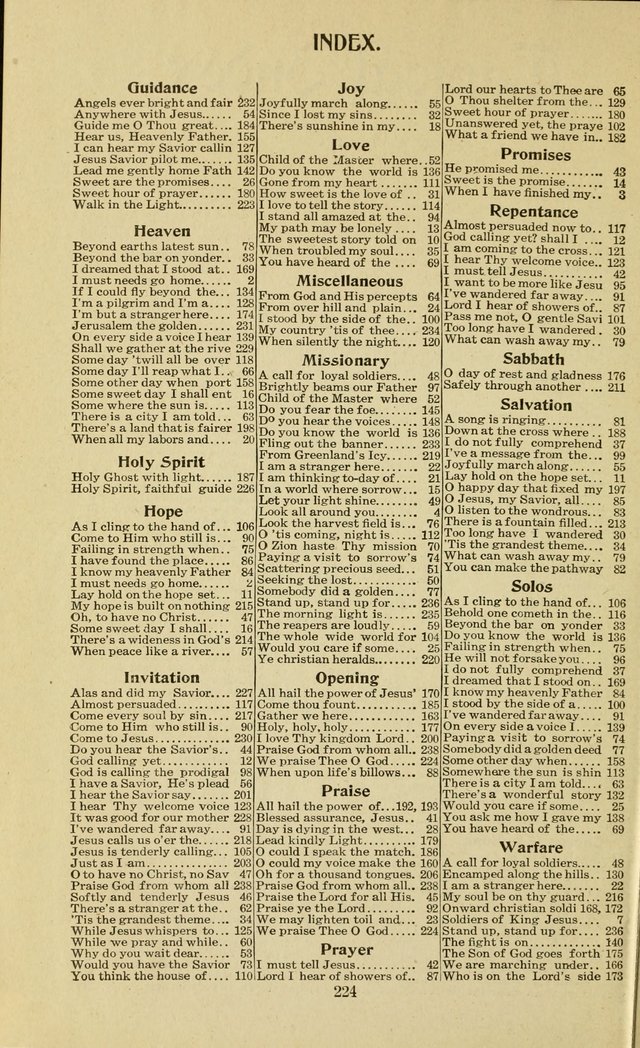 Assembly Songs: for use in evangelistic services, Sabbath schools, young peoples societies, devotional meetings, and the home page 223