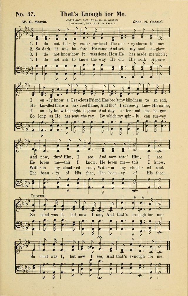 Assembly Songs: for use in evangelistic services, Sabbath schools, young peoples societies, devotional meetings, and the home page 38