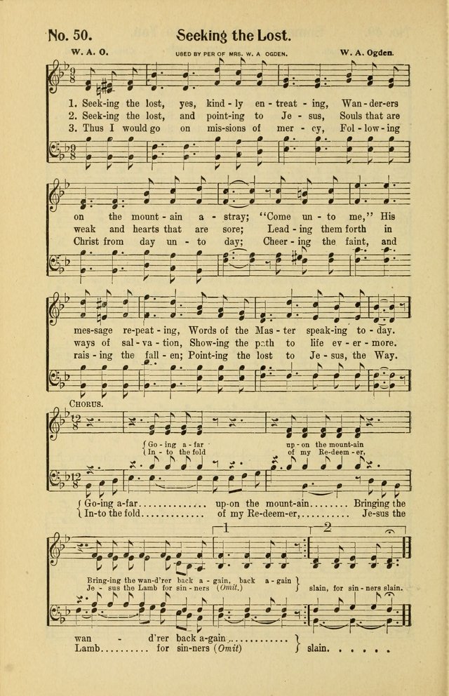 Assembly Songs: for use in evangelistic services, Sabbath schools, young peoples societies, devotional meetings, and the home page 51