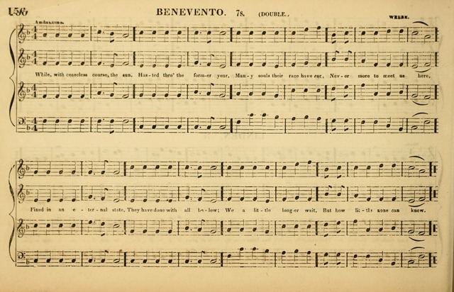 The American Vocalist: a selection of tunes, anthems, sentences, and hymns, old and new: designed for the church, the vestry, or the parlor; adapted to every variety of metre in common use. (Rev. ed.) page 160