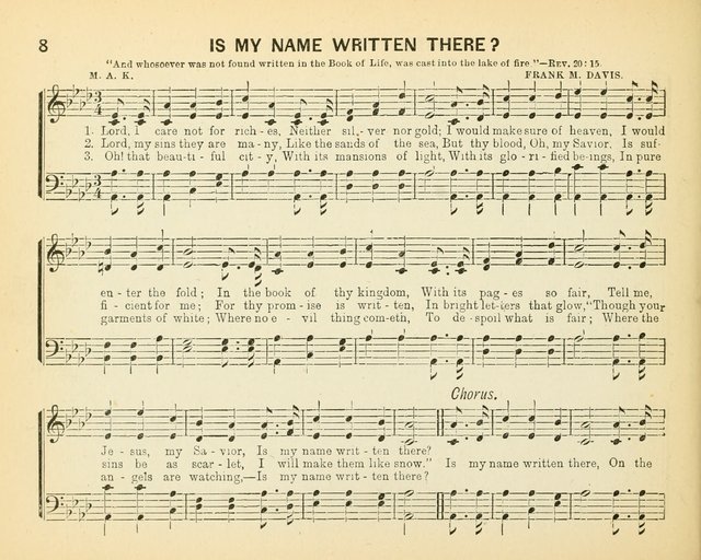 Always Welcome: a choice collection of song gems for the Sunday Shcool, prayer and praise meetings and the home circle page 13