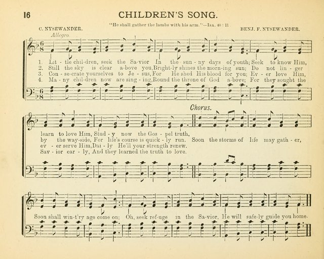 Always Welcome: a choice collection of song gems for the Sunday Shcool, prayer and praise meetings and the home circle page 21