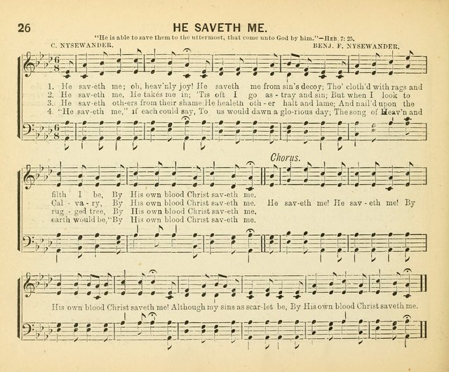 Always Welcome: a choice collection of song gems for the Sunday Shcool, prayer and praise meetings and the home circle page 31