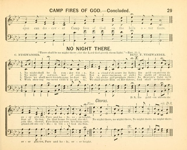 Always Welcome: a choice collection of song gems for the Sunday Shcool, prayer and praise meetings and the home circle page 34