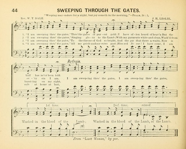 Always Welcome: a choice collection of song gems for the Sunday Shcool, prayer and praise meetings and the home circle page 49